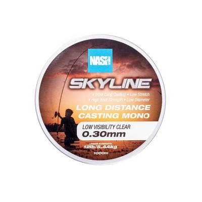 Afbeelding van Nash TT Highline Mono Clear Nylon Lijn 12lb/0.30mm (1000m) vislijn