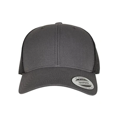 Afbeelding van Flexfit Trucker Retro 2 TONE Pet, Maat: One Size, Charcoal/black