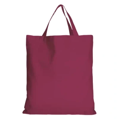Afbeelding van TEXXILLA Katoenen tassen, verpakking van 5 stuks, 50 stuks in 28 kleuren, met twee korte hengsels, 38 x 42 cm, jutetas, onbedrukt, kleur: bordeaux, aantal: