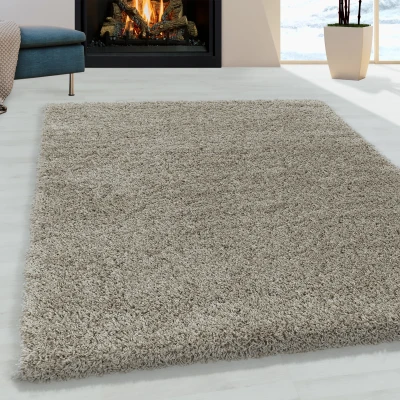 Afbeelding van Monaco Soft Shaggy Hoogpolig Vloerkleed Beige 160x230 cm