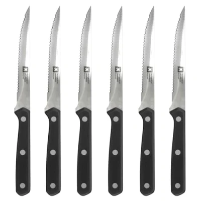 Afbeelding van Richardson Sheffield Cucina Steakmessen, Set van 6, Zilver
