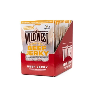 Afbeelding van Wild West Honey BBQ Flavour Beef Jerky Box of 16 x 25g Packs