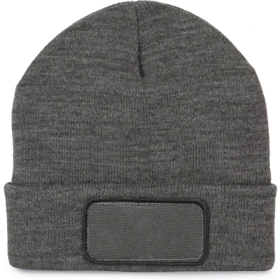 Afbeelding van K up Muts met patch KP895 Grey Heather