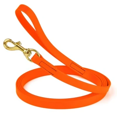 Afbeelding van Viper Biothane Working Tracking Lead Leash Lange Lijn voor Honden 2 Kleuren en 6 Maten, Oranje, 3/4 &quot;x 15ft