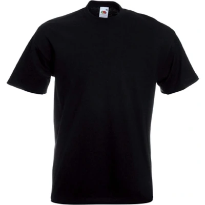 Afbeelding van Fruit of the Loom t shirts S zwart