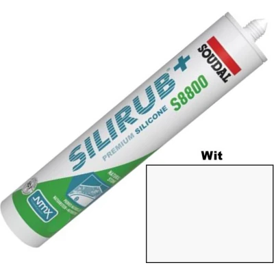 Afbeelding van Soudal Silirub+ S8800 Natuursteen Siliconenkit Wit 300 ml 120995