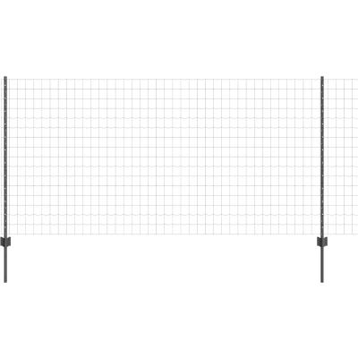 Afbeelding van vidaXL Euro Omheining Set van 2 Grijs Metaal 10 x 1.2 m Duurzaam
