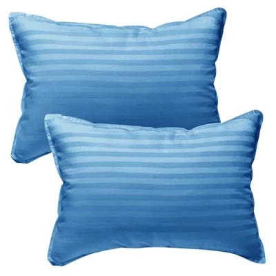 Afbeelding van Kinder Fluff Babykussens (2x) Het Enige Alternatief Voor Katoen En Dons Met Een Draaddichtheid Van 300, Hypoallergeen, Machinewasbaar Kussen. Kussens Kinderbed Klein Reiskussen (M BLAUW)