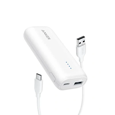 Afbeelding van Anker 321 Power Bank (PowerCore 5K), 5.200mAh Ultra Compacte Draagbare Oplader, Compatibel met iPhone 13 en 12 Series, Samsung, Google Pixel, LG meer (Adapter niet inbegrepen)（zwart）