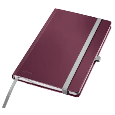 Afbeelding van Leitz Style Notitieboek A5 Gelijnd met Harde Kaft 100 Grams Papier Granaat Rood