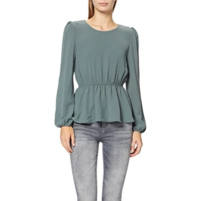 Afbeelding van ONLY Vrouwelijk bovendeel peplum, Balsemgroen, XS