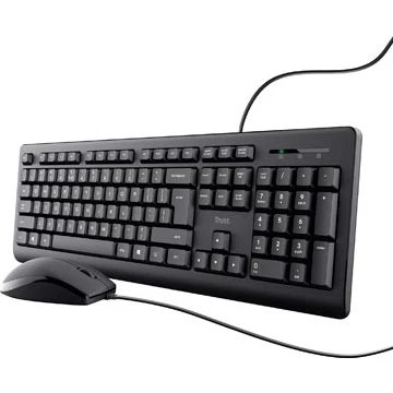 Afbeelding van Trust toetsenbord en muis TKM 250 qwerty