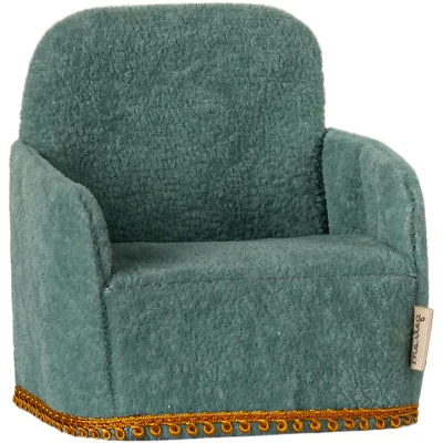 Afbeelding van Maileg poppenhuis vouwstoel mint 7,5 cm