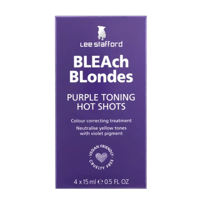 Afbeelding van Lee Stafford Blondes Pruple Toning Hot Shot 4 x 15 ml