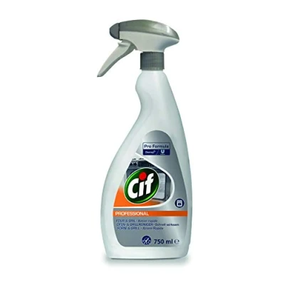 Afbeelding van Cif Professional Oven en grillreiniger, vetoplossend voor oven, grill convectomaten, parfumvrij, zeer effectieve reiniger horeca keuken, professionele formule, 750 ml