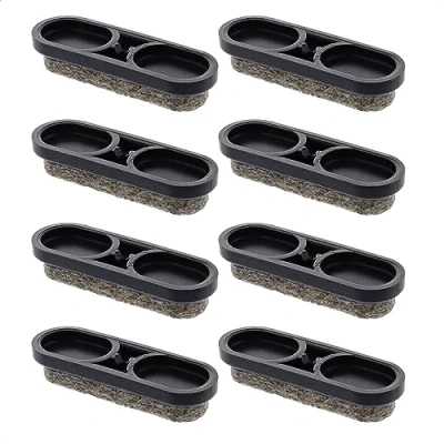 Afbeelding van WAGNER QuickClick® TANDEM Viltglijders Stoelglijders I set van 8 vervangbare glijders wolvilt ULTRASOFT 39 x 12 mm voor basisdeel 32 15 Made in Germany 15899000