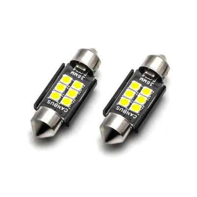 Afbeelding van Dome 41MM LED CANBUS 6SMD Warm wit 12V Per stuk