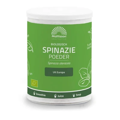 Afbeelding van Mattisson HealthStyle Biologische Spinazie Poeder 125GR
