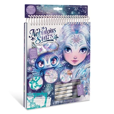 Afbeelding van Nebulous Stars Creatief Schetsboek Ijs en Glitter Met Gelpennen