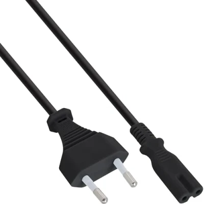 Afbeelding van InLine 16654A netsnoer, stekker naar Euro 8 C7 stekker, 3m