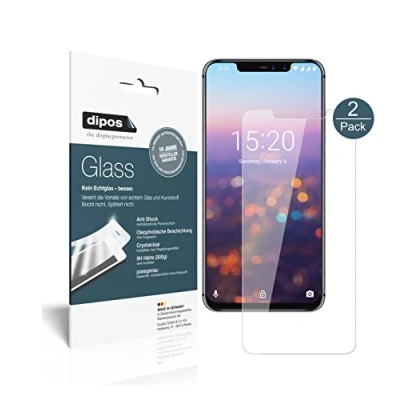 Afbeelding van dipos I 2x Screen Protector compatibel met Umidigi Z2 Pro Flexibele Glas 9H Display Bescherming