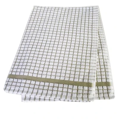 Afbeelding van Samuel Lamont &amp; Sons Poli Dri Theedoek Beige, Maat 50cm x 70cm, 100% Katoenen Badstof, Ultra Absorberend Super Zacht, Machine Wasbaar One Size