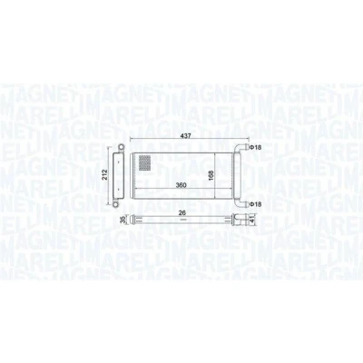 Afbeelding van Magneti Marelli Kachelradiateur 350218451000