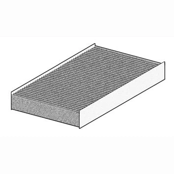 Afbeelding van PURFLUX AHC746 Interieurfilter Carbon filter 218mm 235mm 20mm JEEP: Cherokee V