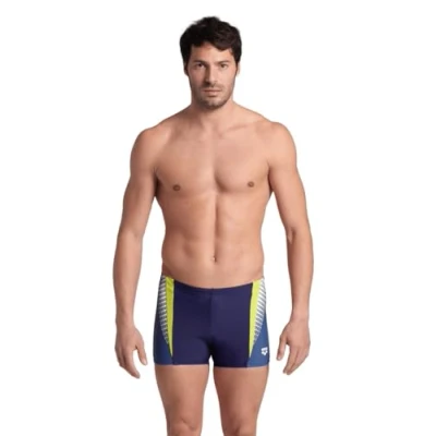 Afbeelding van Arena Threefold Zwemshorts, Heren, Maat: 4, Navy grey blue soft green