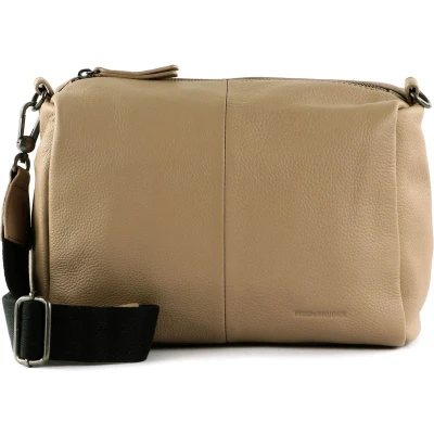 Afbeelding van FREDsBRUDER Leren Schoudertas Bandolin Midi Sand Beige