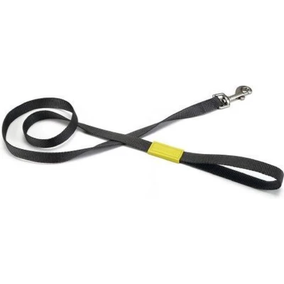 Afbeelding van Bz nylon hondenriem uni donkergrijs 120 cm x 10mm