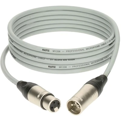 Afbeelding van Klotz M1K6FM1000 Microfoonkabel grauw 10 m