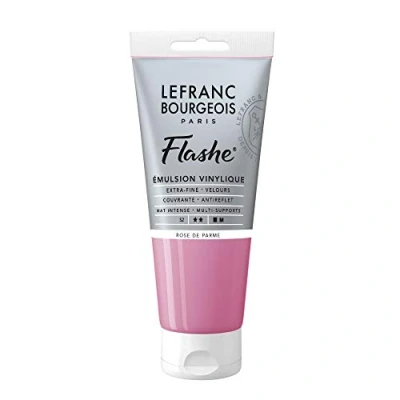Afbeelding van Lefranc Bourgeois 300575 Flashe acryl en vinylverf, lichtecht, dekkend bestand tegen veroudering 80ml Tube, Parma Pink