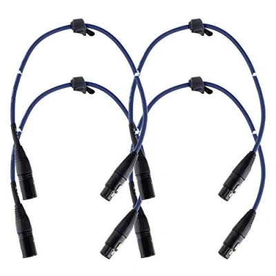 Afbeelding van Pronomic Stage DMX3 0,5 DMX kabel 0,5m SET 4x
