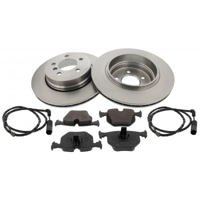 Afbeelding van MAPCO 47788 Remblokken en remschijven Achteras Geventileerd Met anti kreukplaat Incl. slijtage waarschuwingscontact BMW: X3 (E83) 2.5 i, 3.0 d