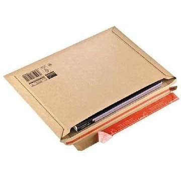 Afbeelding van Verzendenvelop met plakstrip aan lange zijde, ft 50 x 250 360 mm, bruin enveloppen