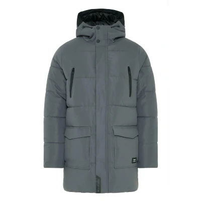 Afbeelding van !Solid Winterjas &#039;Miumo&#039; donkergrijs