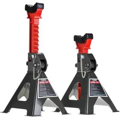 Afbeelding van Assteunen steunbok voor personenauto&#039;s Werkplaatssteunen JS 3T RPIN met rubberen kussens en veiligheidspennen 295 425 mm draagvermogen 3000KG 1 paar (2 stuks)