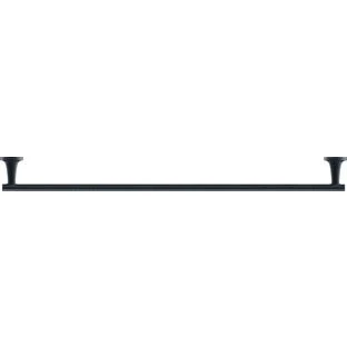Afbeelding van Duravit Starck T handdoekhouder 80x7.3cm mat zwart Minimalistisch design