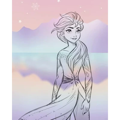 Afbeelding van Komar Artprint Disney Frozen Pastell Lights 40 x 60 cm (breedte hoogte) kinderkamer, decoratie (set)