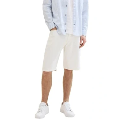 Afbeelding van TOM TAILOR Heren bermuda jeans shorts, 10101 White Denim, 33