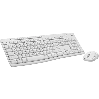 Afbeelding van Logitech MK295 Silent Wireless Combo standaard RF QWERTY wit inclusief muis.