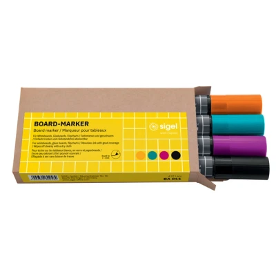 Afbeelding van Sigel Si Ba011 Whiteboardstift 4 Kleur Zwart/Cyan/Magenta/Oranje.