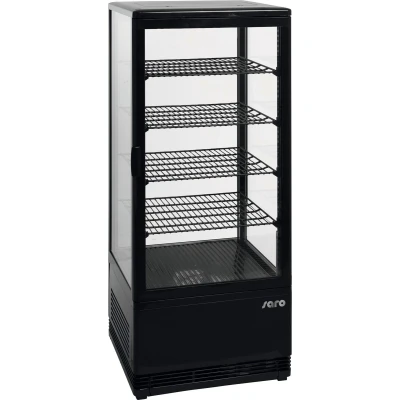 Afbeelding van Gekoelde showvitrine SC100 zwart 98L (H)110,5x(B)42,6x(D)38