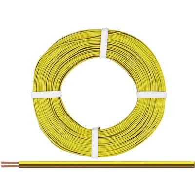 Afbeelding van Donau Elektronik 250 38 25 Draad 2 x 0.50 mm² Geel, Bruin m