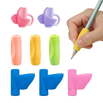 Afbeelding van YSDYY 8 Stuk Pen Grip Schede, Schrijfhulp Voor Kinderen, Positie, Potlood Grip, Schrijven Handvat