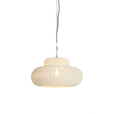 Afbeelding van Light &amp; Living Hanglamp Piedra Wit Ø47cm Modern Hanglampen Eetkamer, Slaapkamer, Woonkamer