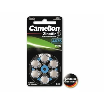 Afbeelding van Camelion A675 Wegwerpbatterij PR44 Zink lucht 1,4 V 6 stuk(s) Zilver (5 Pcs., PR44, 620 mAh), Batterijen