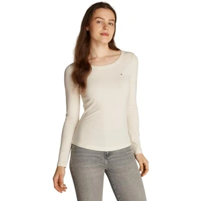 Afbeelding van Tommy Hilfiger SLIM Longsleeve, Dames, Maat: Large, Calico