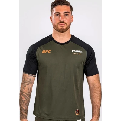 Afbeelding van Venum UFC Fight WEEK Adrenaline DRY TECH Tshirt print, Heren, Maat: XXL, Khaki/bronze